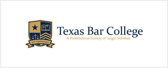 Texas Bar College anniversary badge