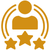 User profile with stars